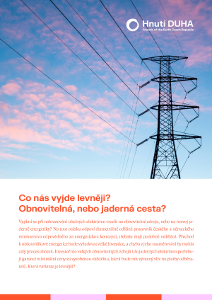Co nás vyjde levněji? Obnovitelná, nebo jaderná cesta?